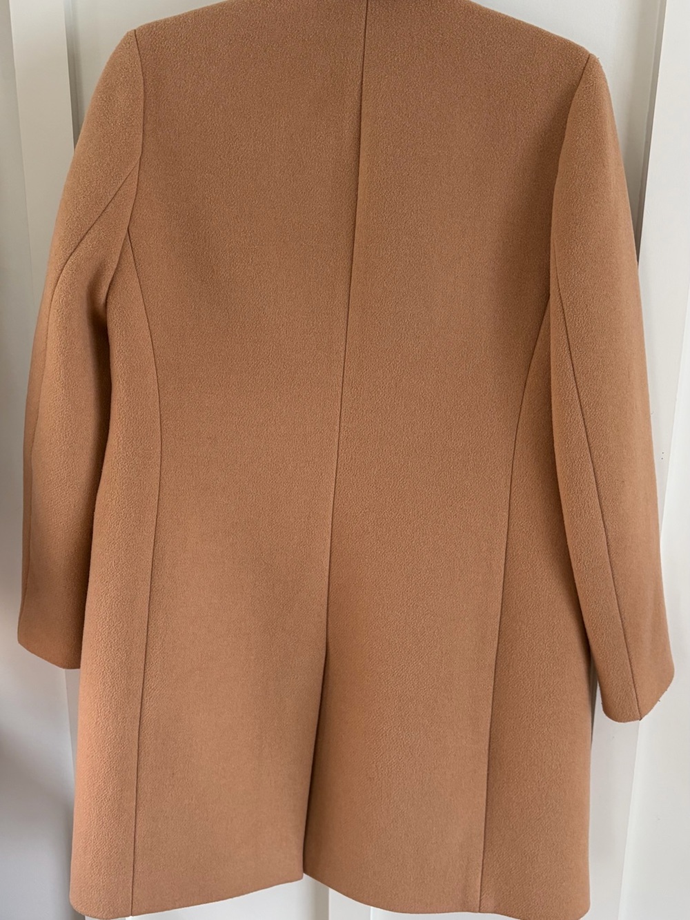 J.Crew Women’s Camel Wool Blend Topcoat | Size 6 | 3 Button - Picture 3 of 6